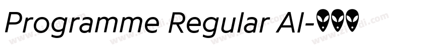 Programme Regular Al字体转换